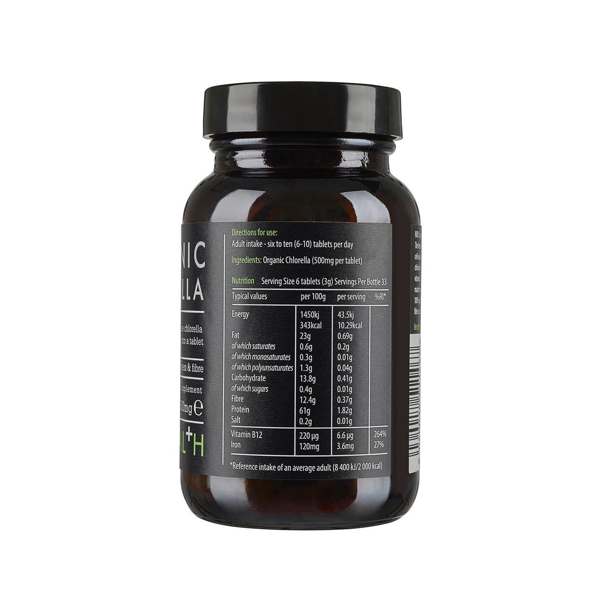 Kiki Health Organic Premium Chlorella - 200 Tablets