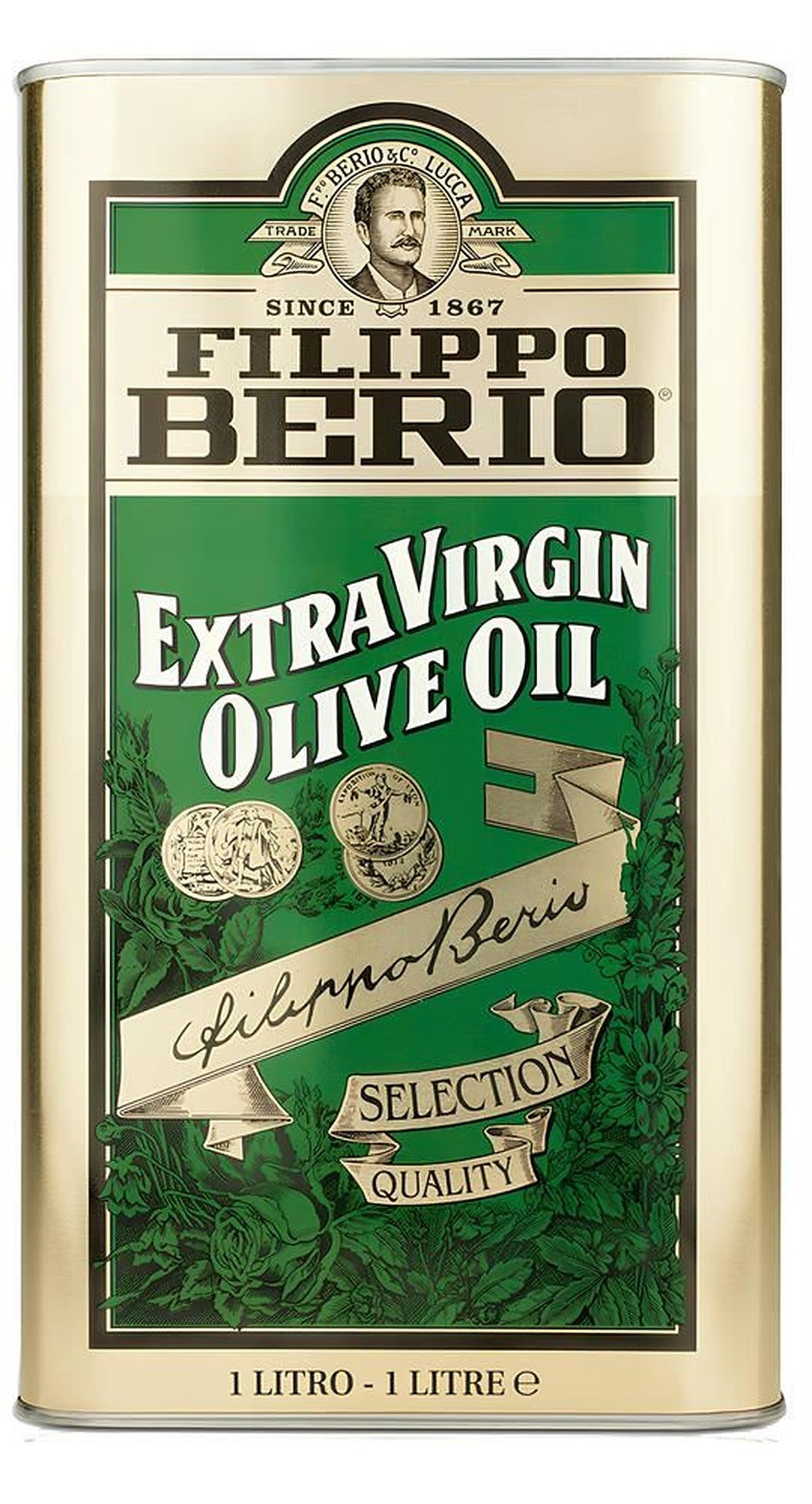 Filippo Berio Tin Extra Virgin Olive Oil 1L