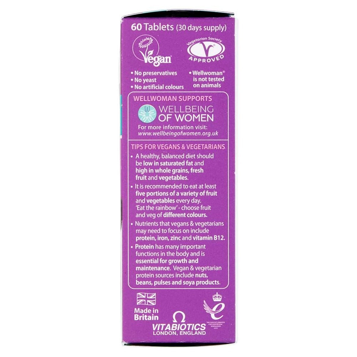 Vitabiotics Wellwoman Vegan - 60 Tablets - image 5