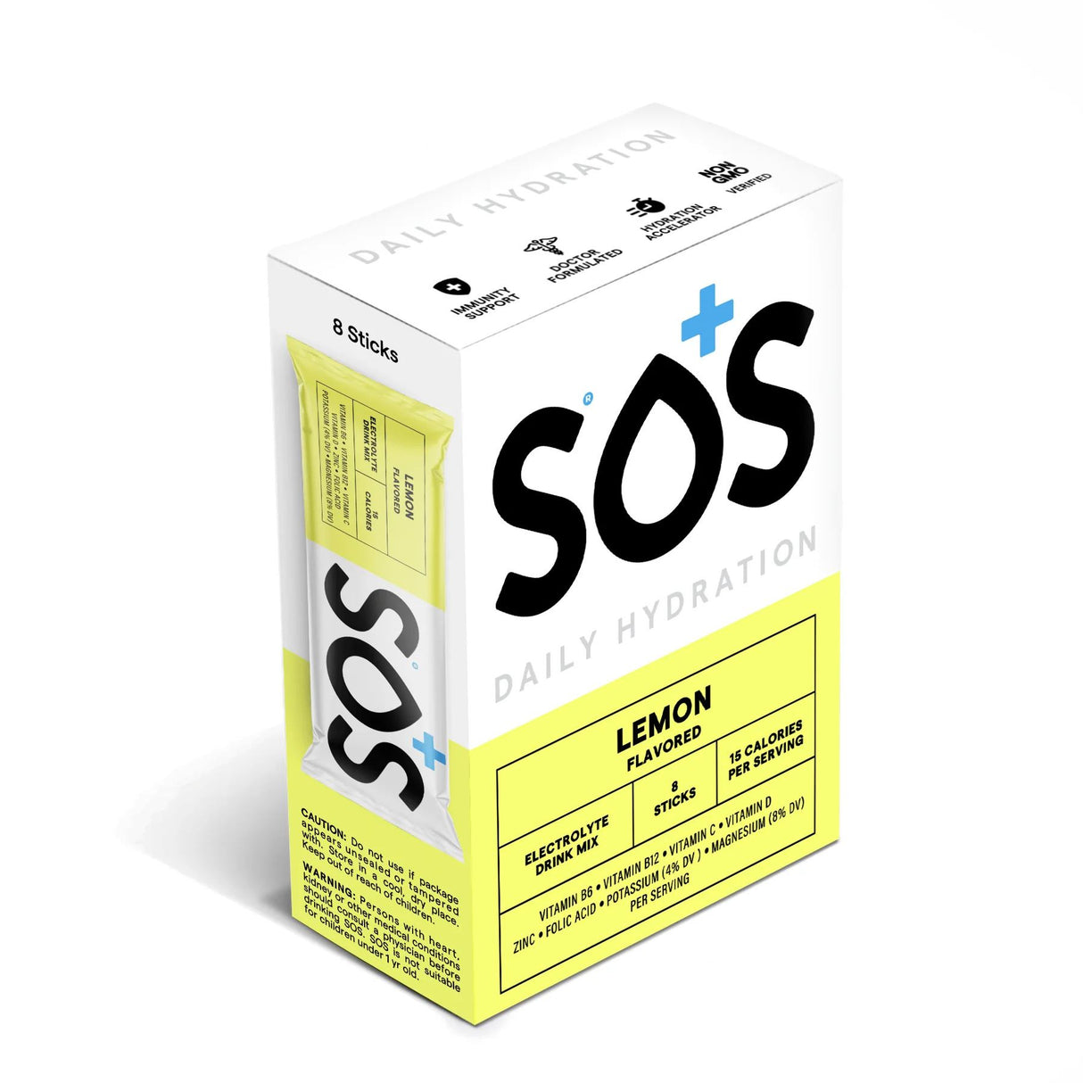 SOS Daily Hydration Electrolyte Drink 8 Sticks - All Flavour