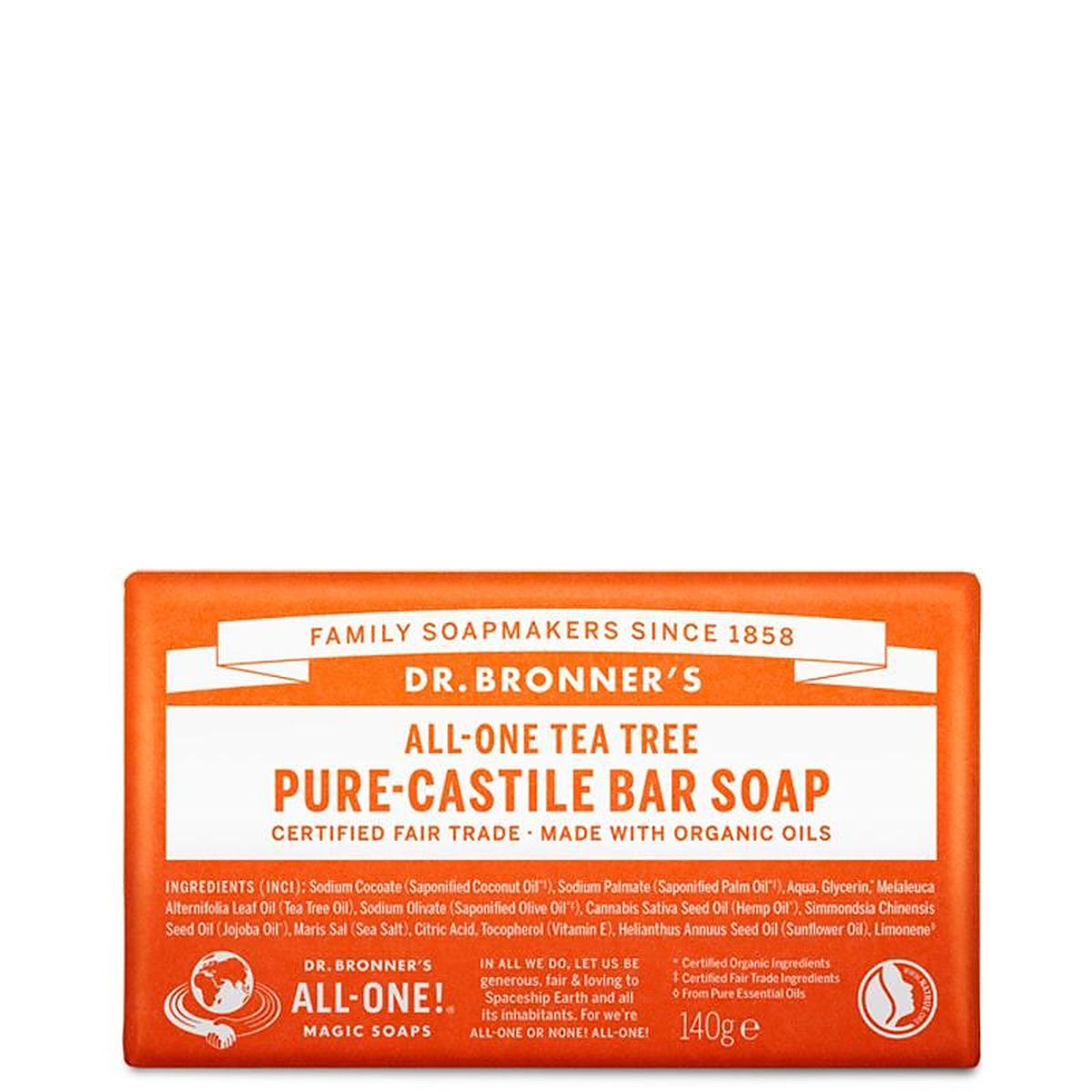 Dr Bronner's Pure Castile Bar Soap - 140g - All Scents - image 15