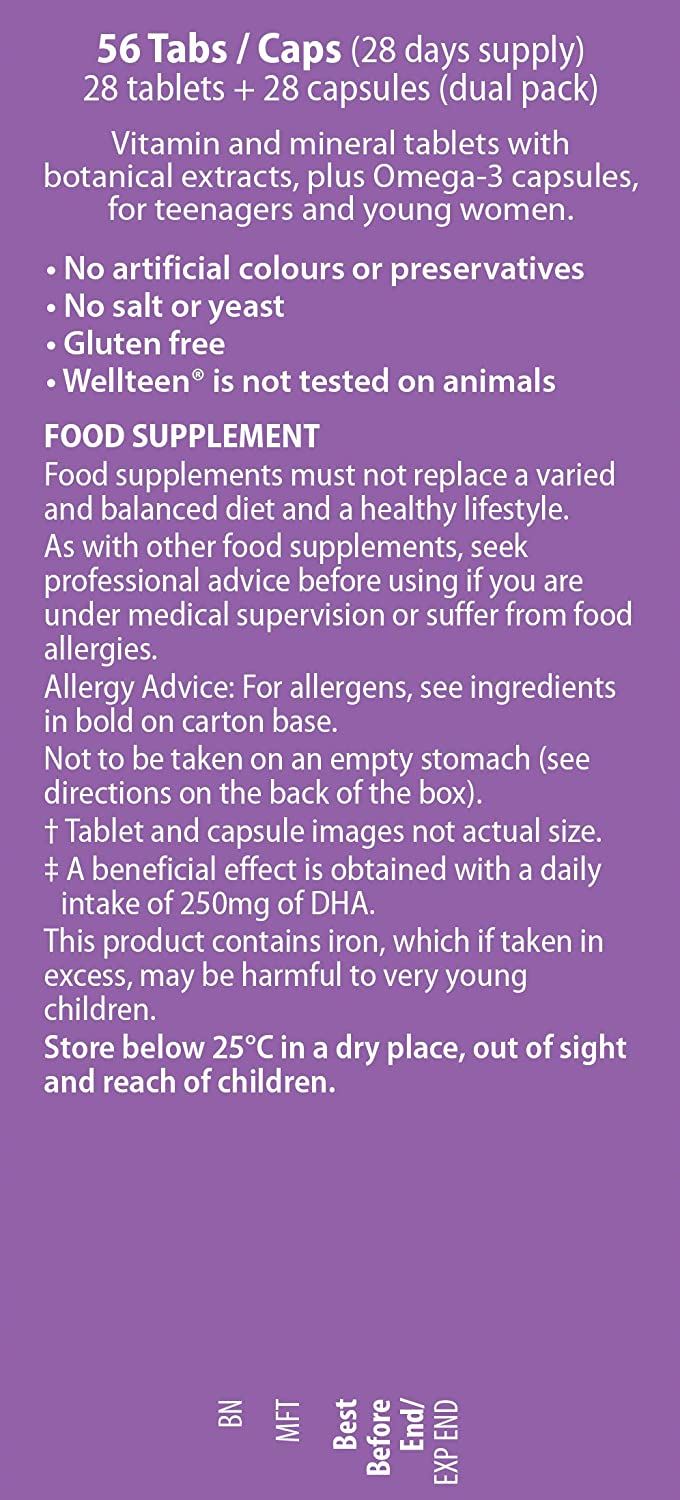 Vitabiotics Wellteen Her Plus - 28 Tablets + 28 Capsules