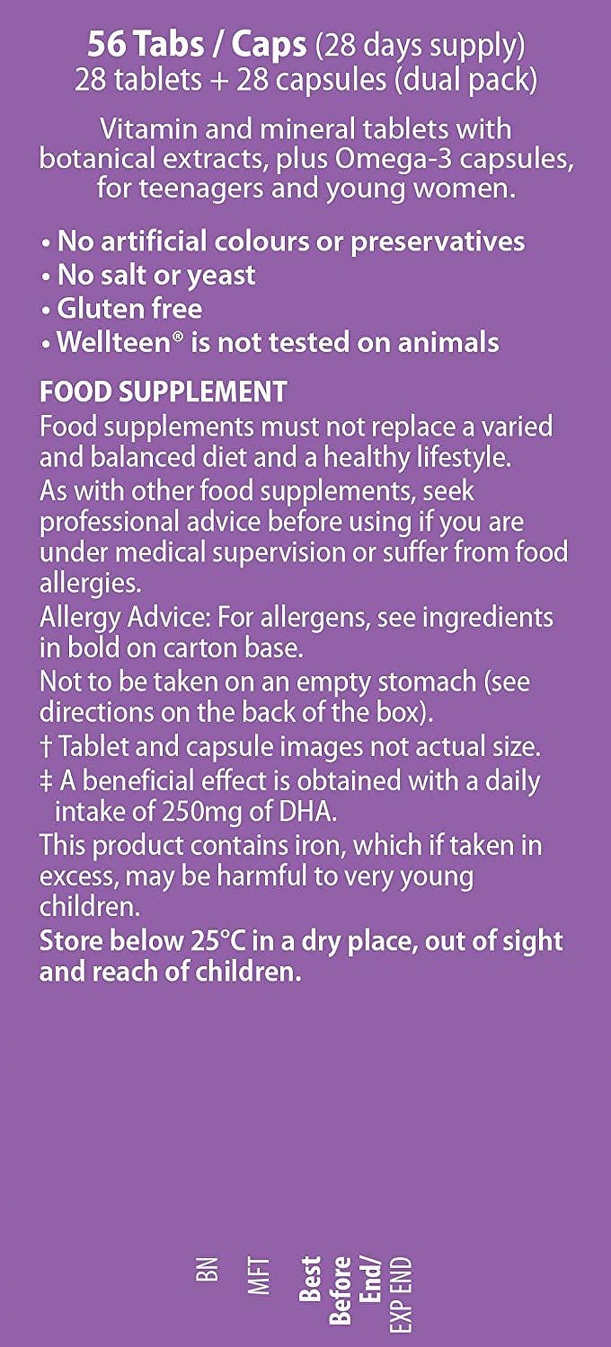 Vitabiotics Wellteen Her Plus - 28 Tablets + 28 Capsules - image 4