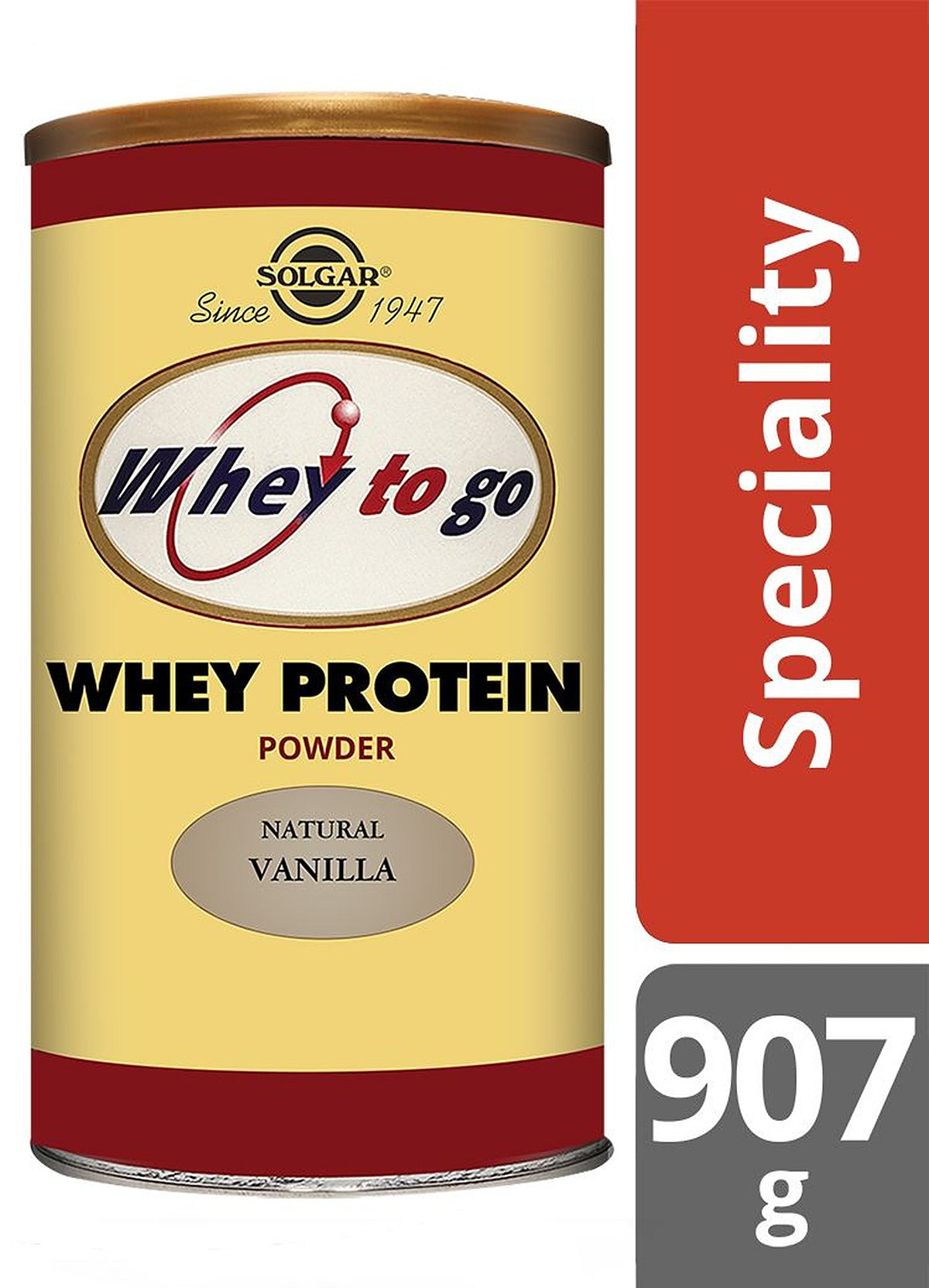 Solgar Whey To Go Natural Vanilla Flavour Protein Powder 907 g - image 2