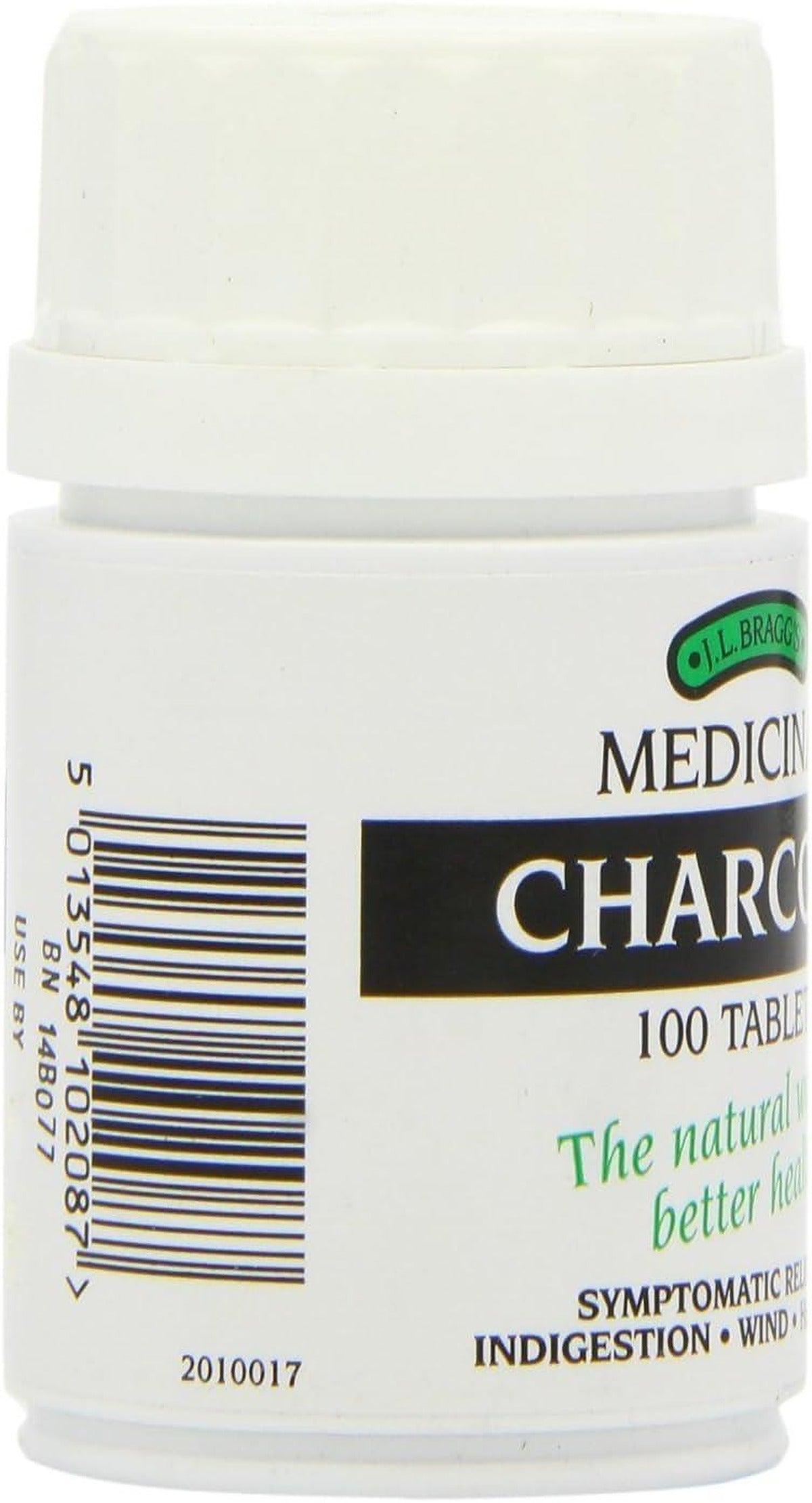 J.L Bragg's Medicinal Charcoal 100 Tablets - Pack of 2 - image 4