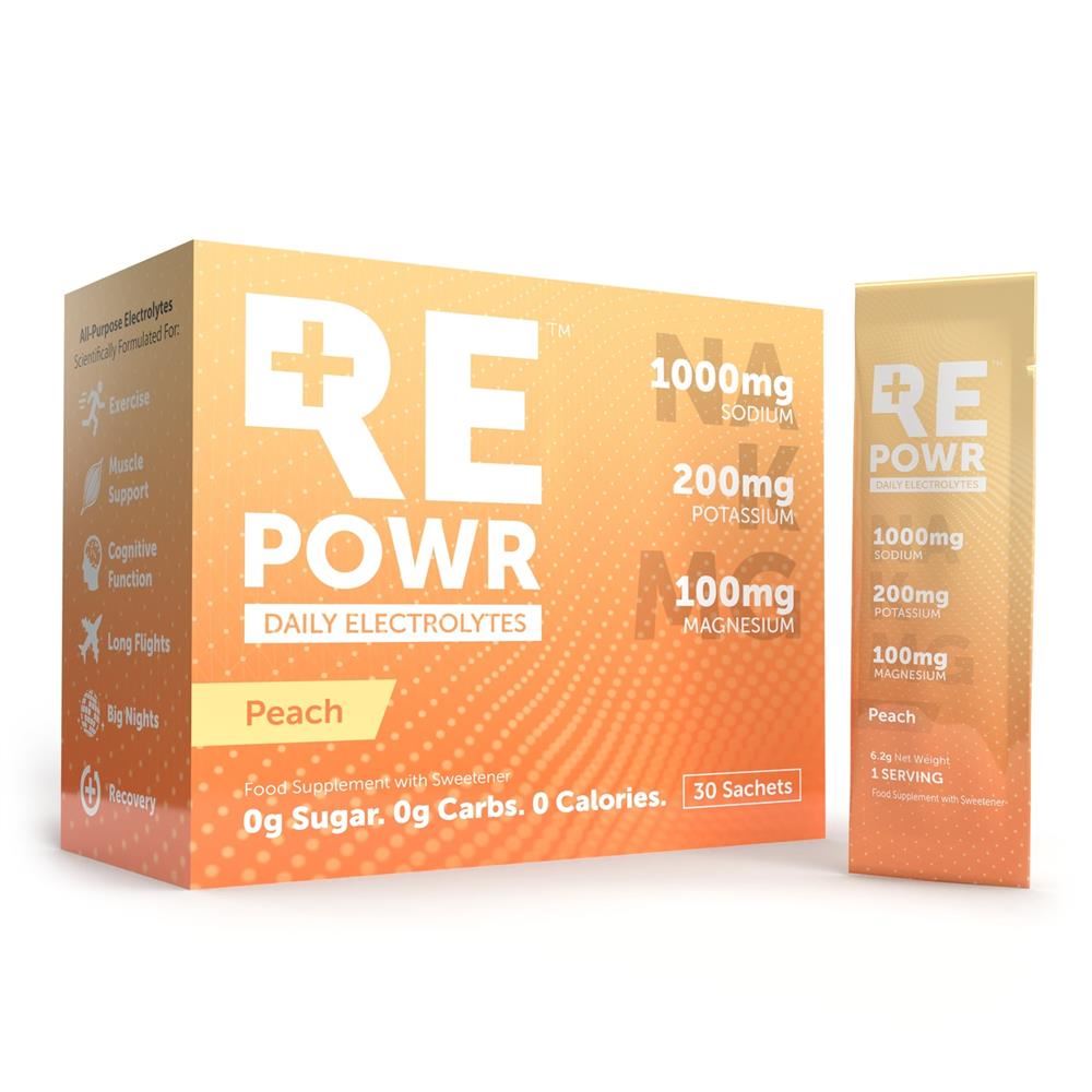 REPOWR Daily Electrolytes Peach 30 Sachets