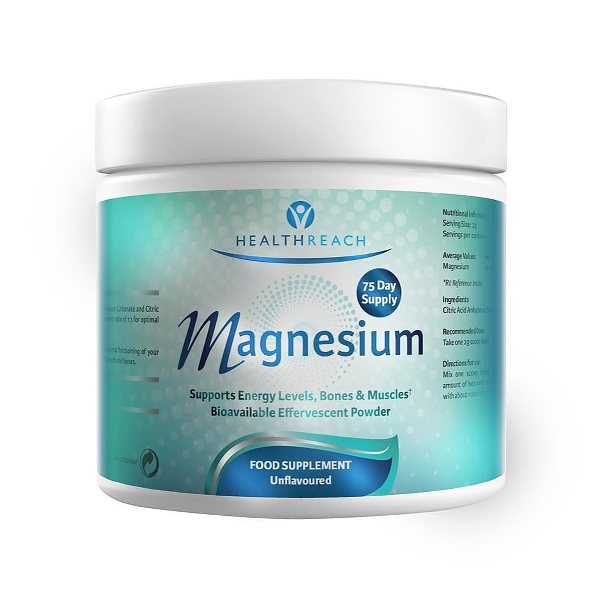 Healthreach Magnesium Unflavoured Powder 150g