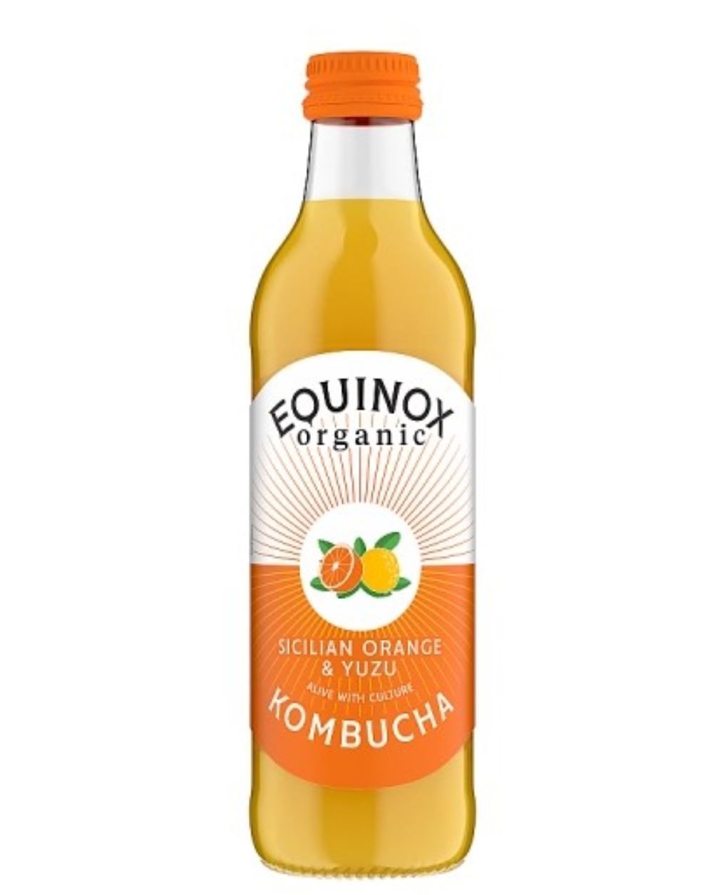 Equinox Kombucha Equinox Sicilian Orange Kombucha 275ml - 12 Pack