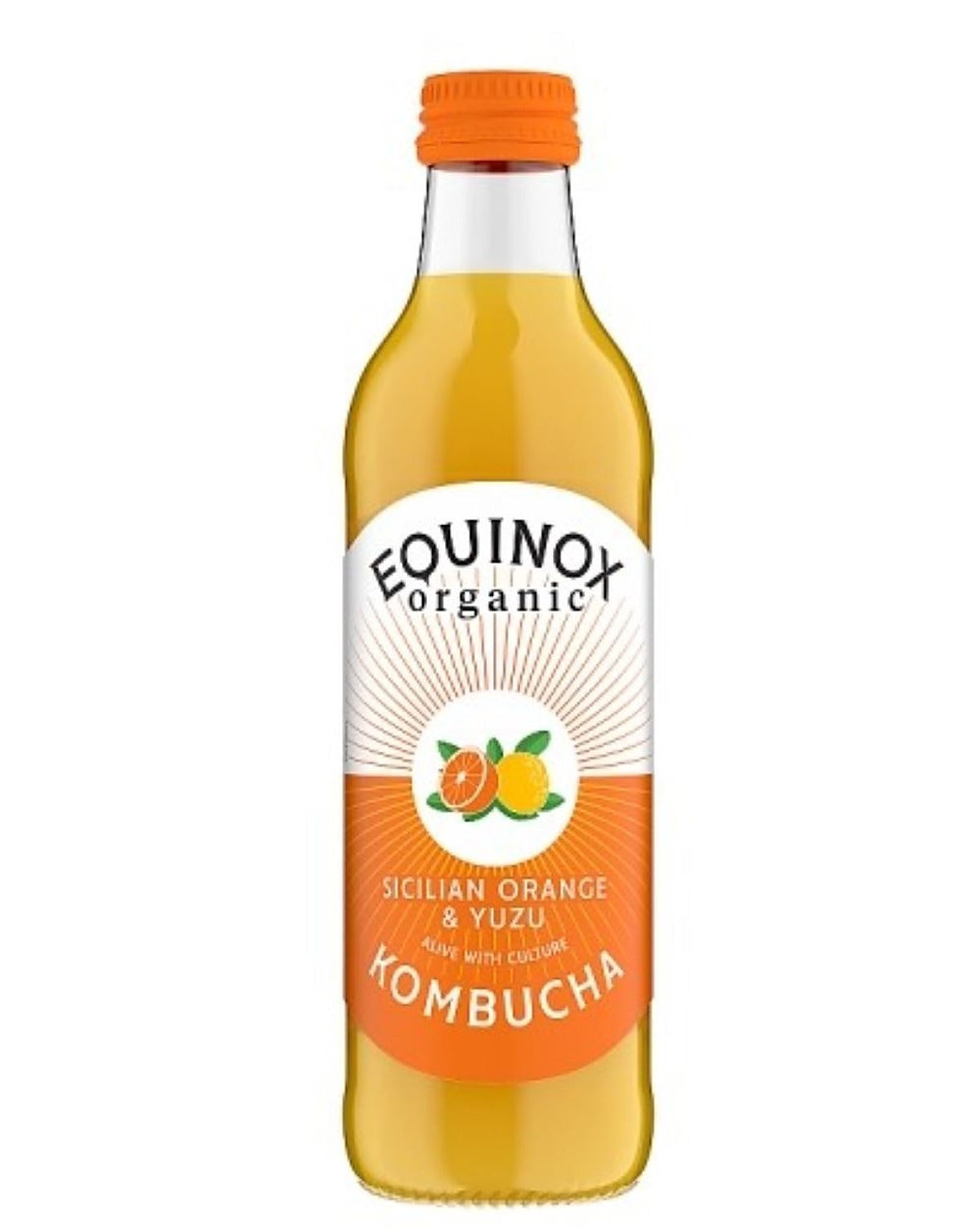 Equinox Kombucha Equinox Sicilian Orange Kombucha 275ml - 12 Pack