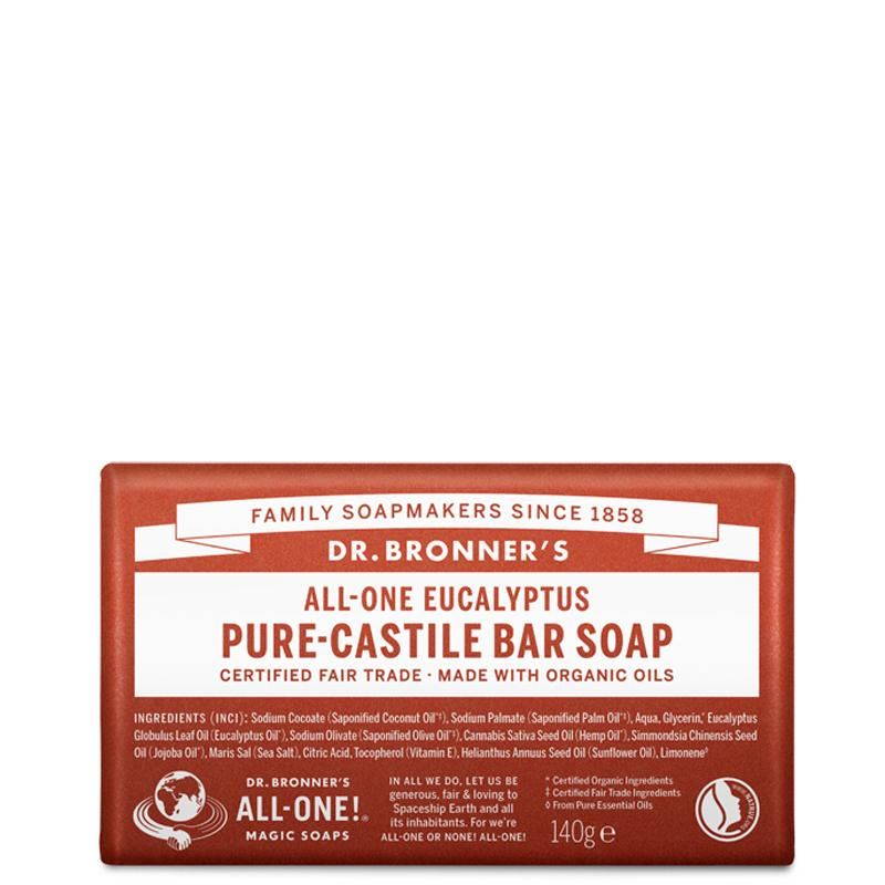 Dr Bronner's Pure Castile Bar Soap - 140g - All Scents