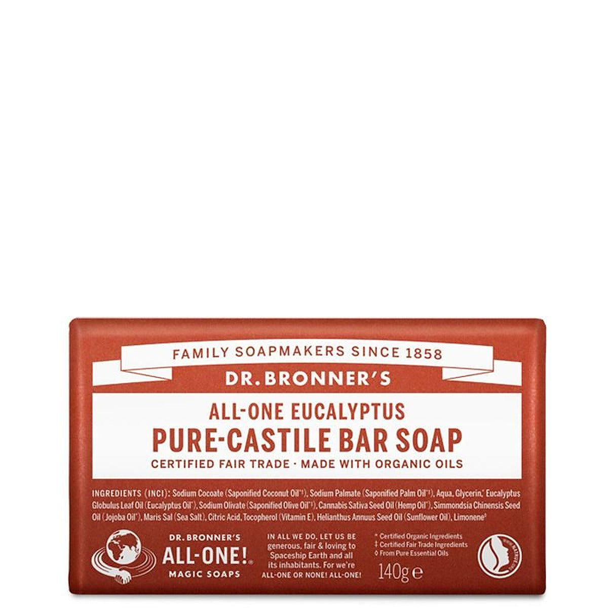 Dr Bronner's Pure Castile Bar Soap - 140g - All Scents - image 4