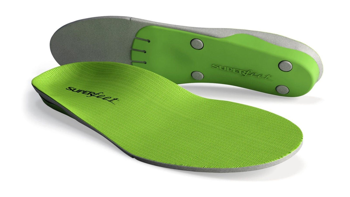 Superfeet Premium Insole Green Foot Arch Support Trim to Fit Run Hike Work