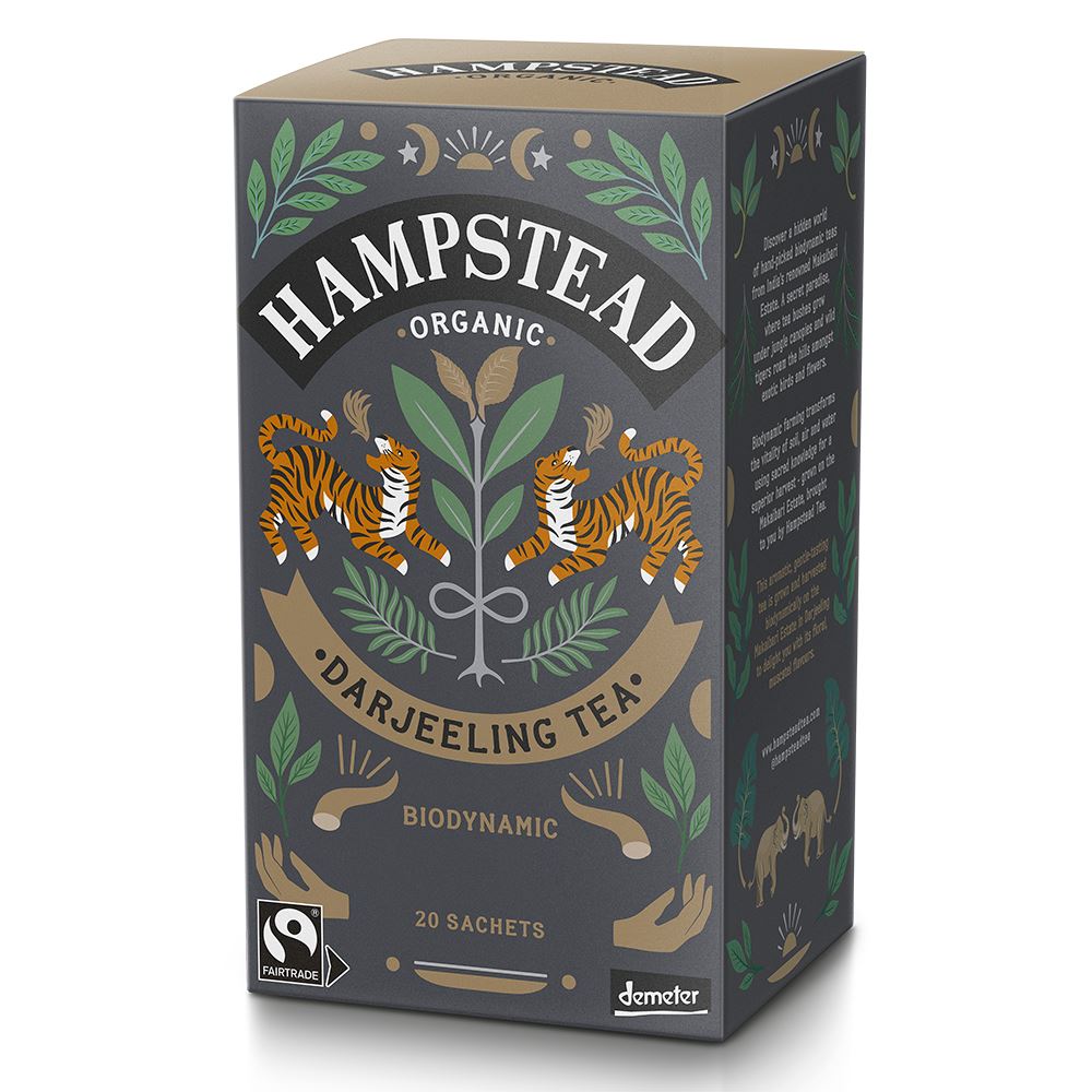 Hampstead Tea Organic Demeter Darjeeling Tea 20 Bags