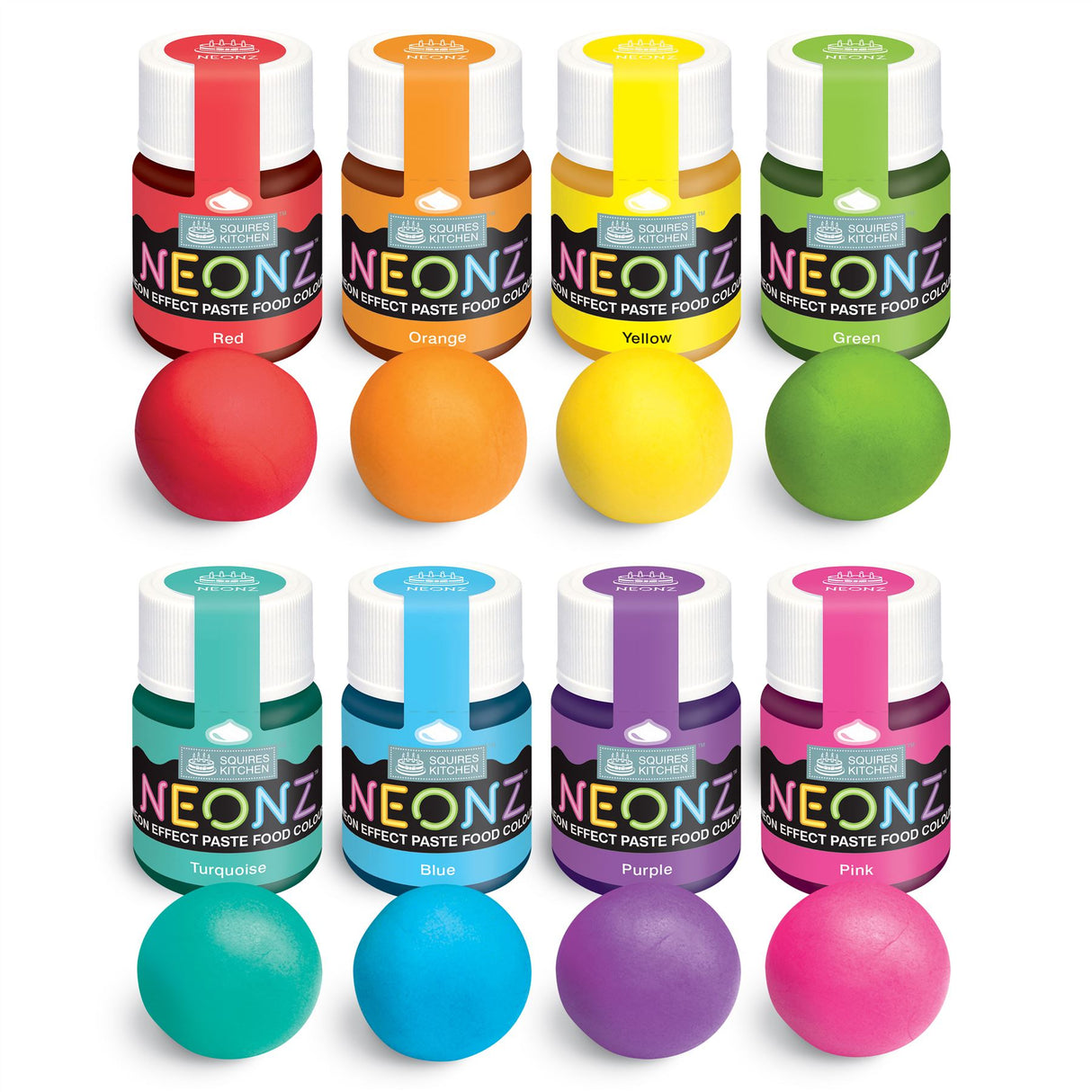 Squires Kitchen NEONZ Neon Effect Food Colouring Paste 20g - All Shades