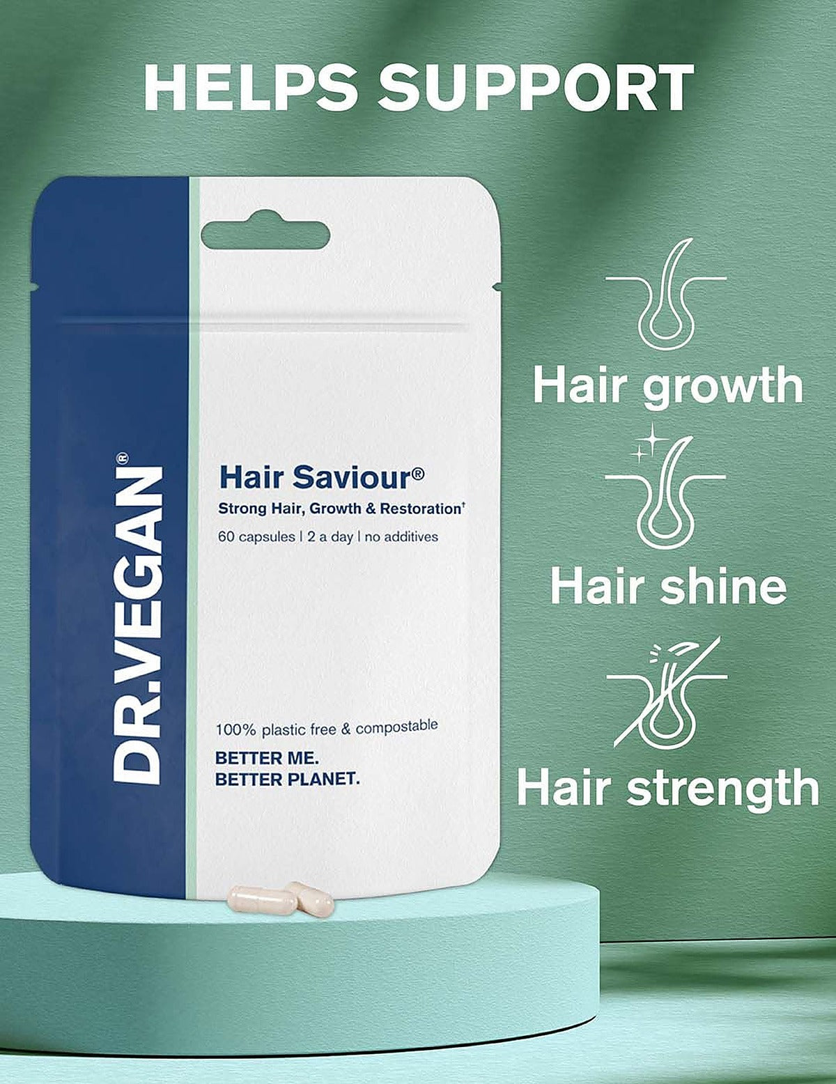 Dr. Vegan Hair Saviour - 60 Capsules - image 6