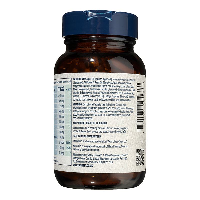 Wiley's Finest Catch Free Omega 850mg 60 Vegan Capsules