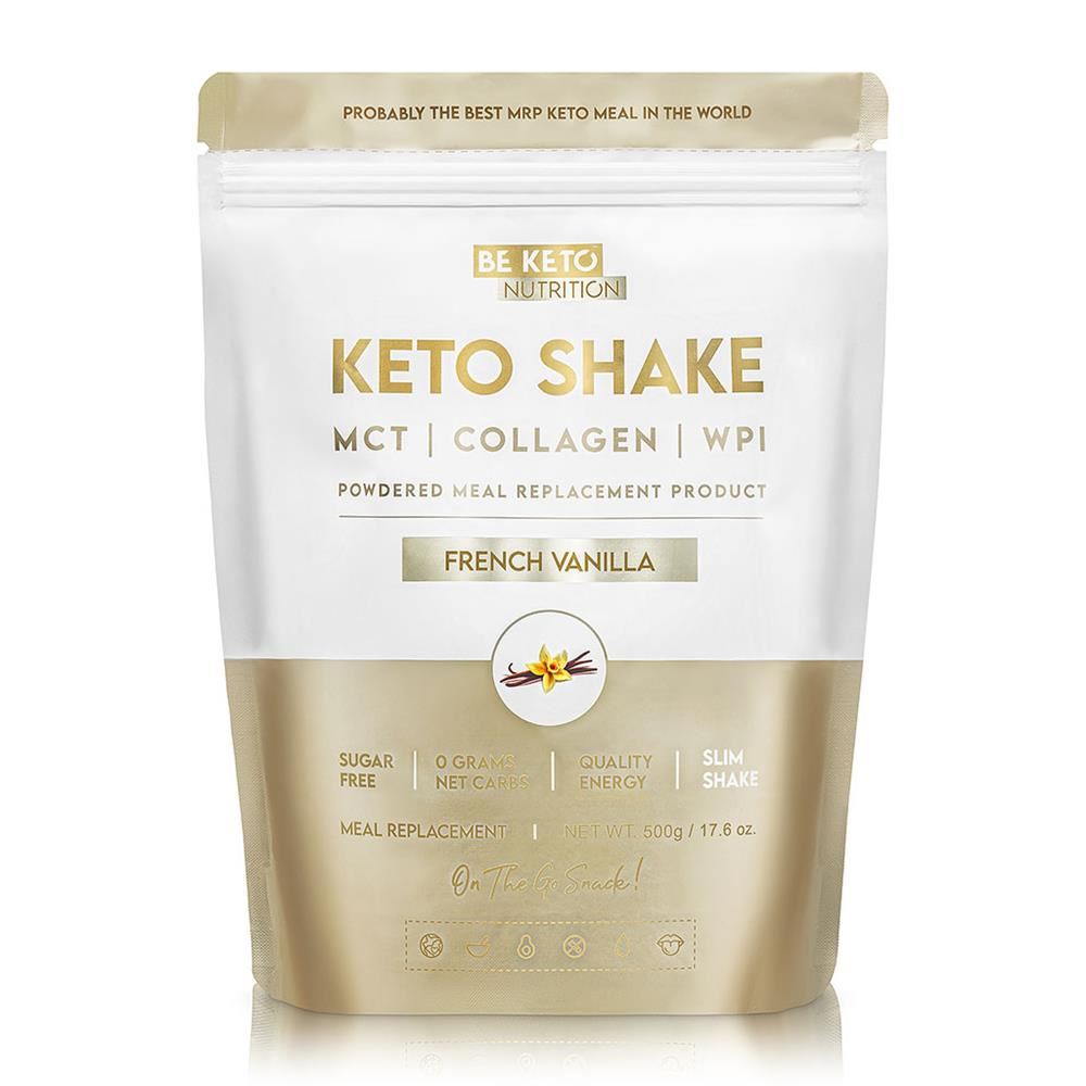 BeKeto Diet Keto Shake French Vanilla 500g