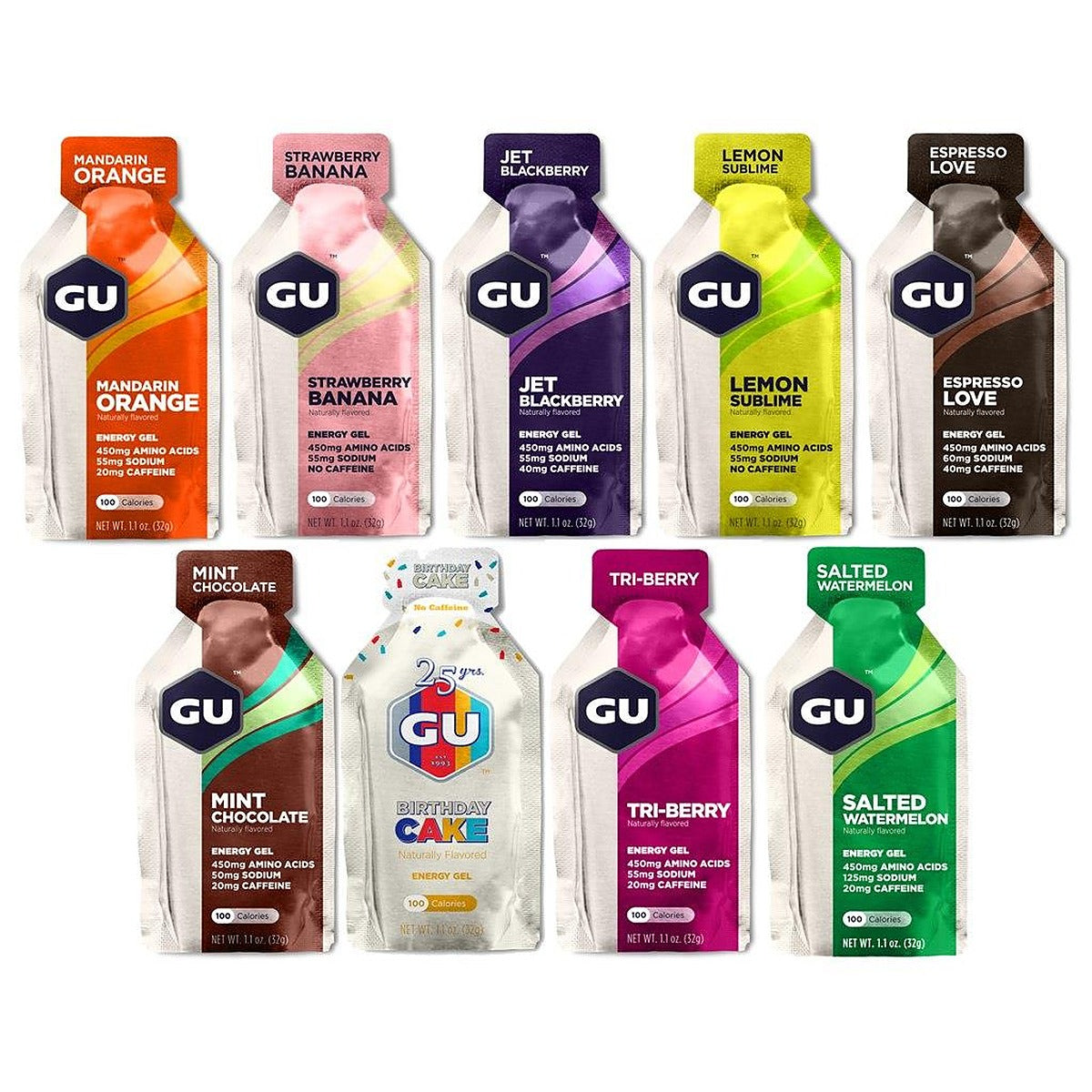 Gu Energy Gels All Flavours - 32g - Pack of 24