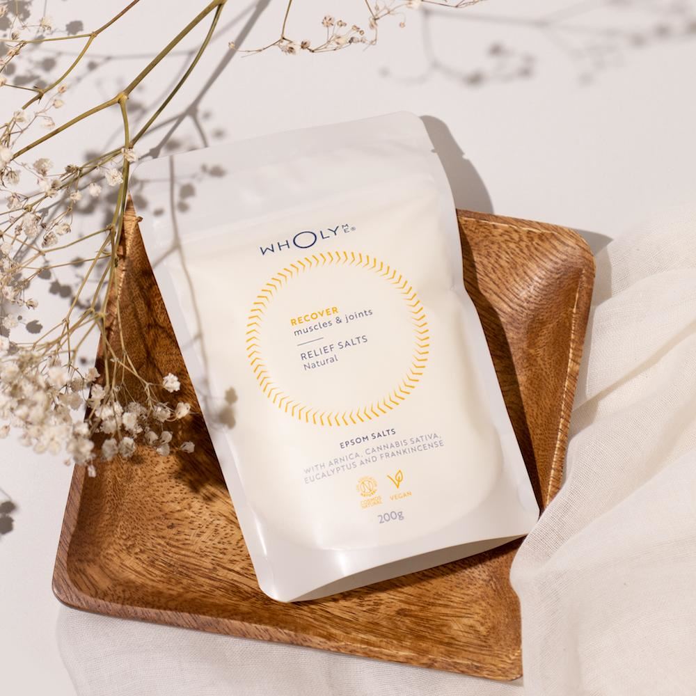 WholyMe Natural Epsom Bath Salts For Muscles And Joints 200g