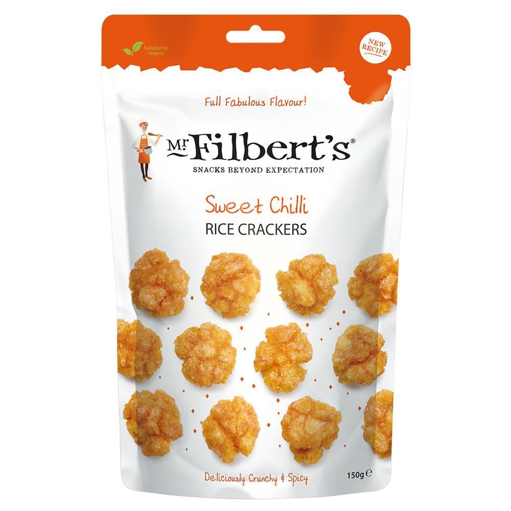 Mr Filberts Chilli Rice Crackers 150g - 6 Pack