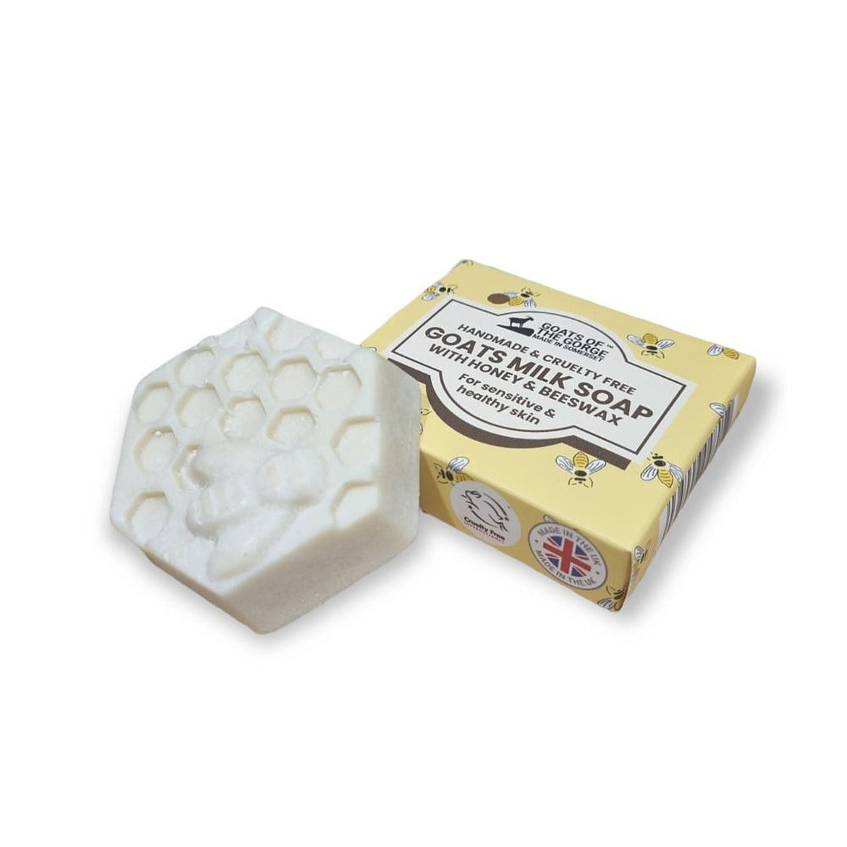 Goats of the Gorge Goats milk soap bar- 70g Honey & Beeswax
