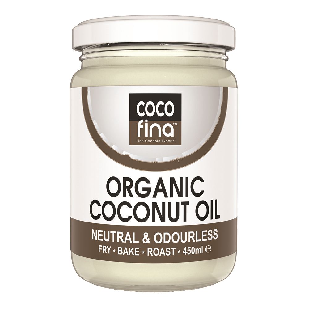 Cocofina Everyday Organic Neutral Coconut Oil 500ml Glass Jar