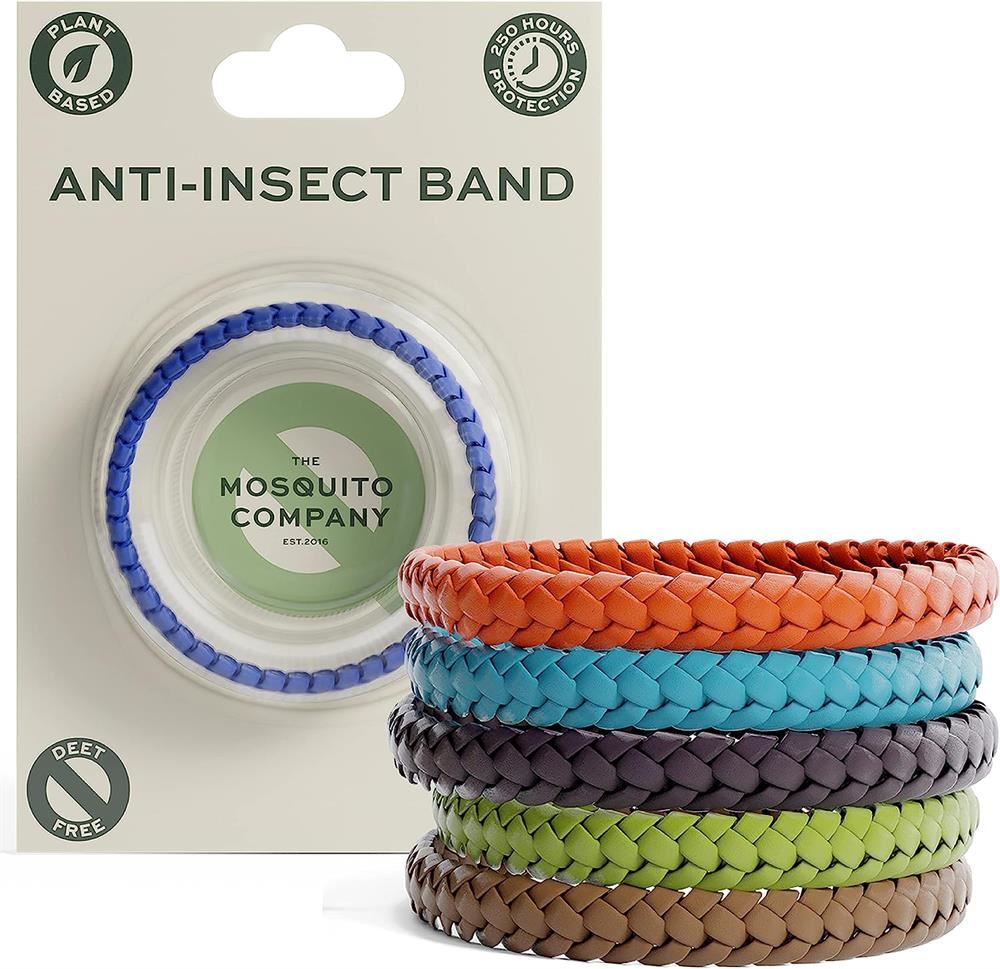 The Mosquito Company Leather Mosquito Repellent Wristband - 1 unit