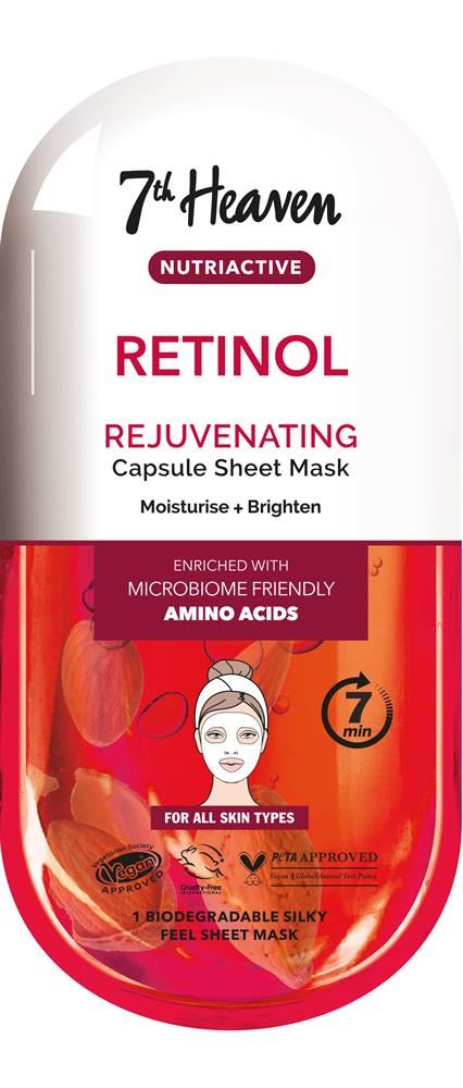 7th Heaven Nutriactive Retinol Sheet Mask - 12 Pack