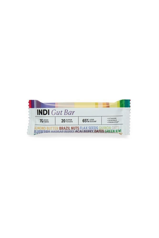 INDI Gut Bar High Fibre Vegan Gluten-free bar 35g - 12 Pack