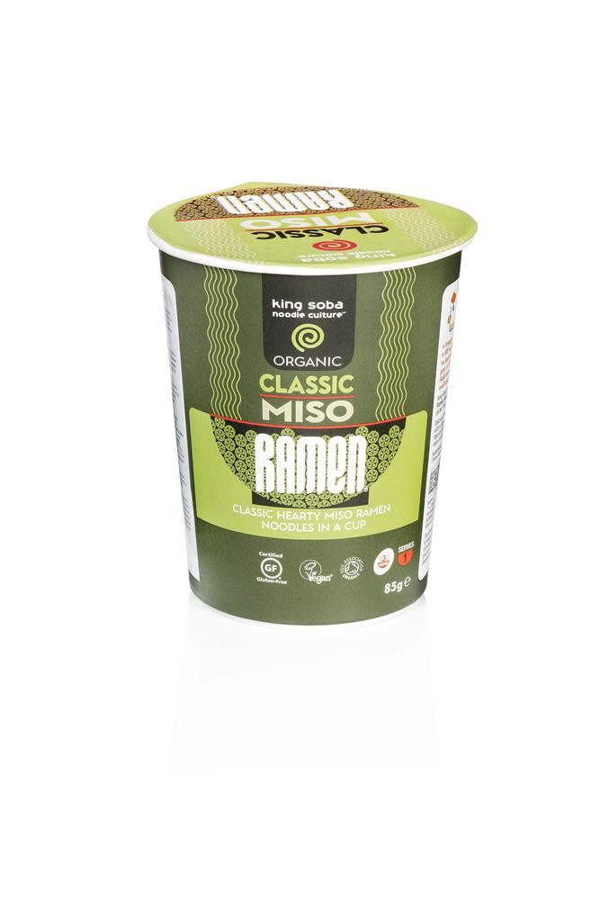 King Soba Organic Classic Miso Ramen 85g
