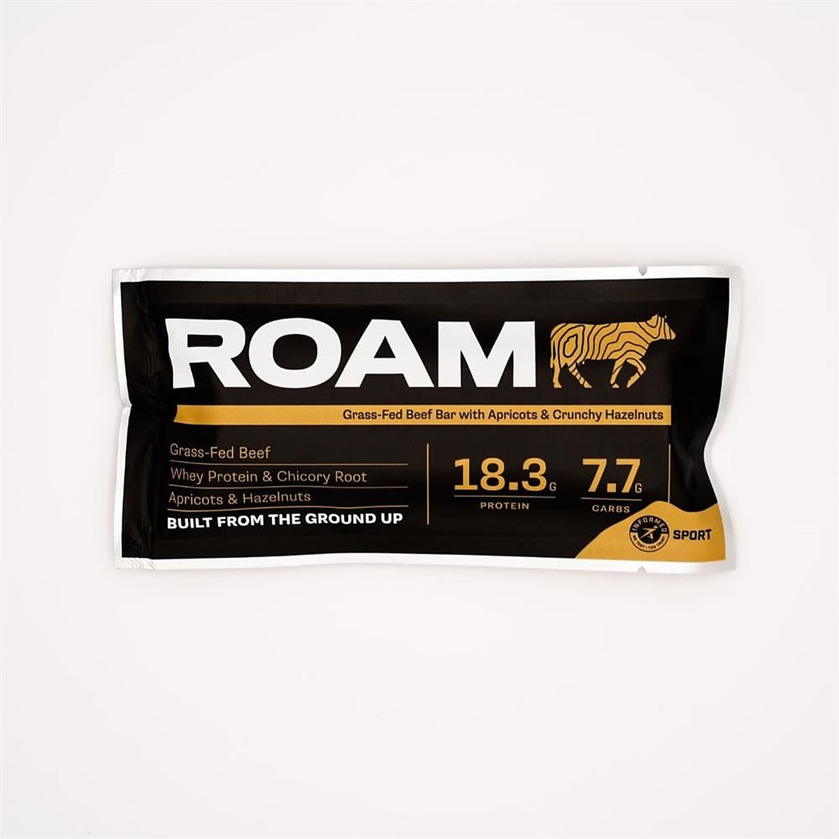 Roam Apricot & Hazelnut Grass Fed Beef Bar 45g
