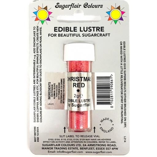 Sugarflair Edible Lustre - 2g All Shades