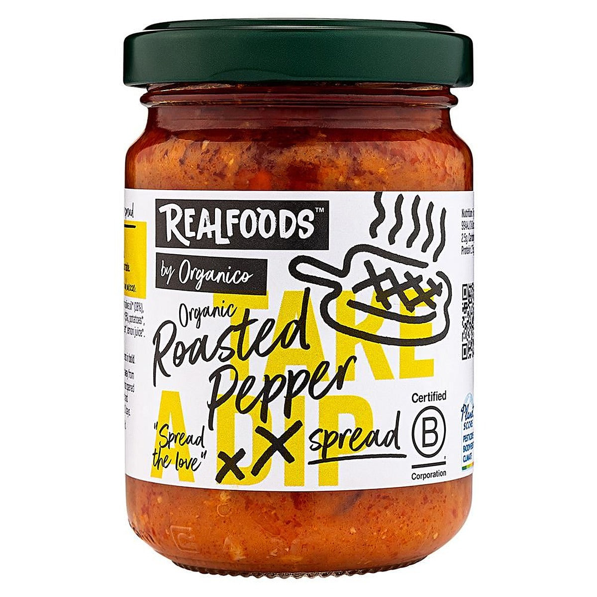 Organico Organic Roasted Red Pepper Spread 140g