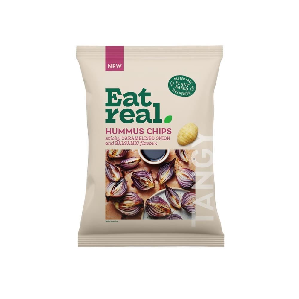 Eat Real Hummus Chips Caramelised Onion & Balsamic Vinegar 110g - 10 Pack