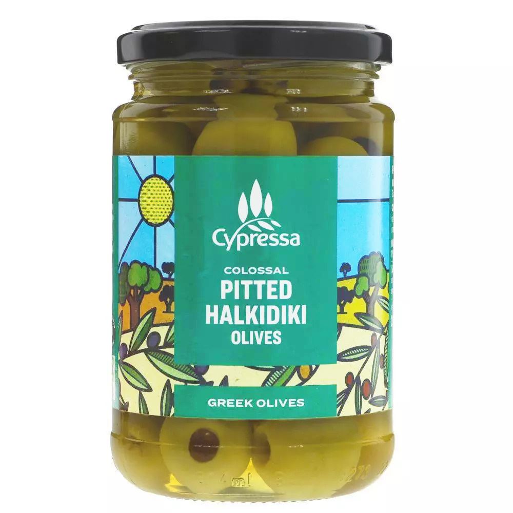 Cypressa Pitted Colossal Halkidiki Olives in Brine 315g