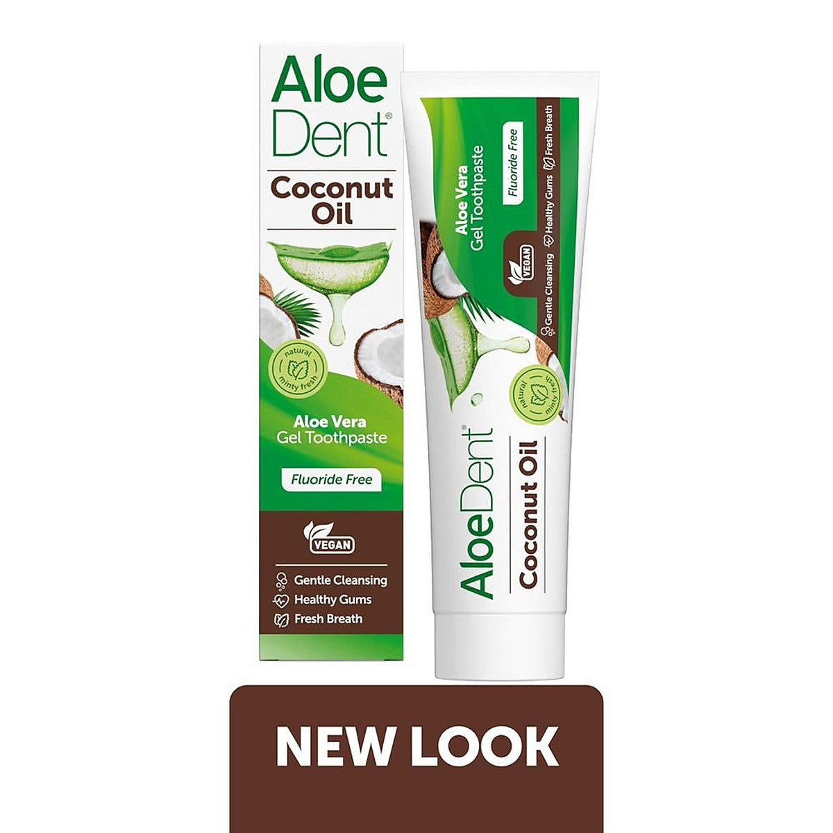 Aloe Dent Coconut Oil Aloe Vera Gel Toothpaste Fluoride Free 100ml