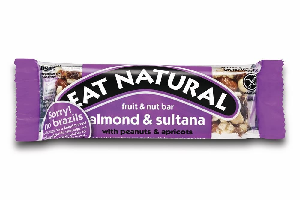 Eat Natural Almond and Sultana Bar 40g - 12 Pack