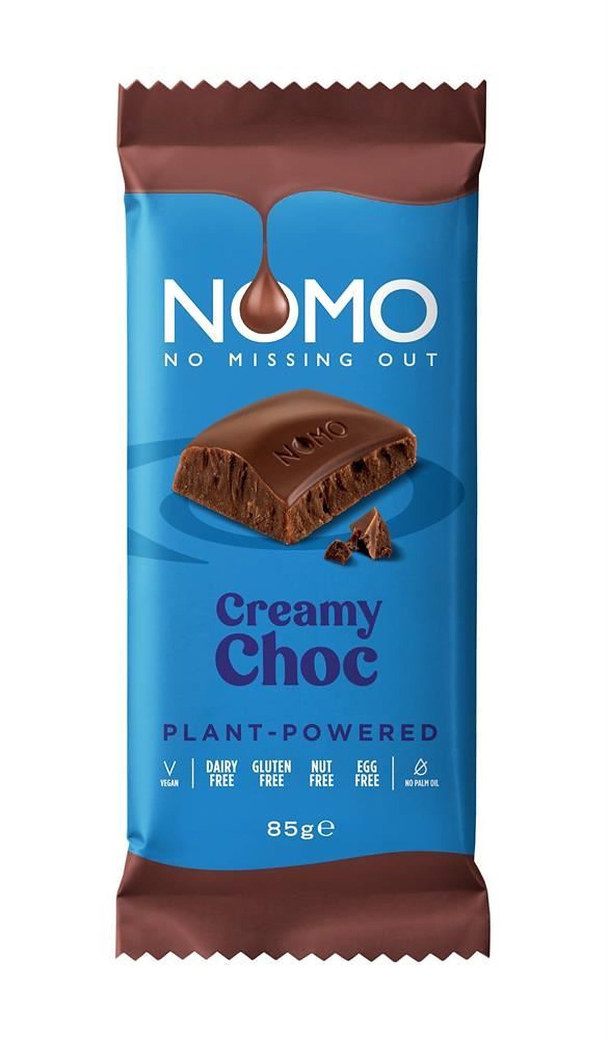 Nomo Free From Creamy Milk Chocolate Bar 85g - 12 Pack