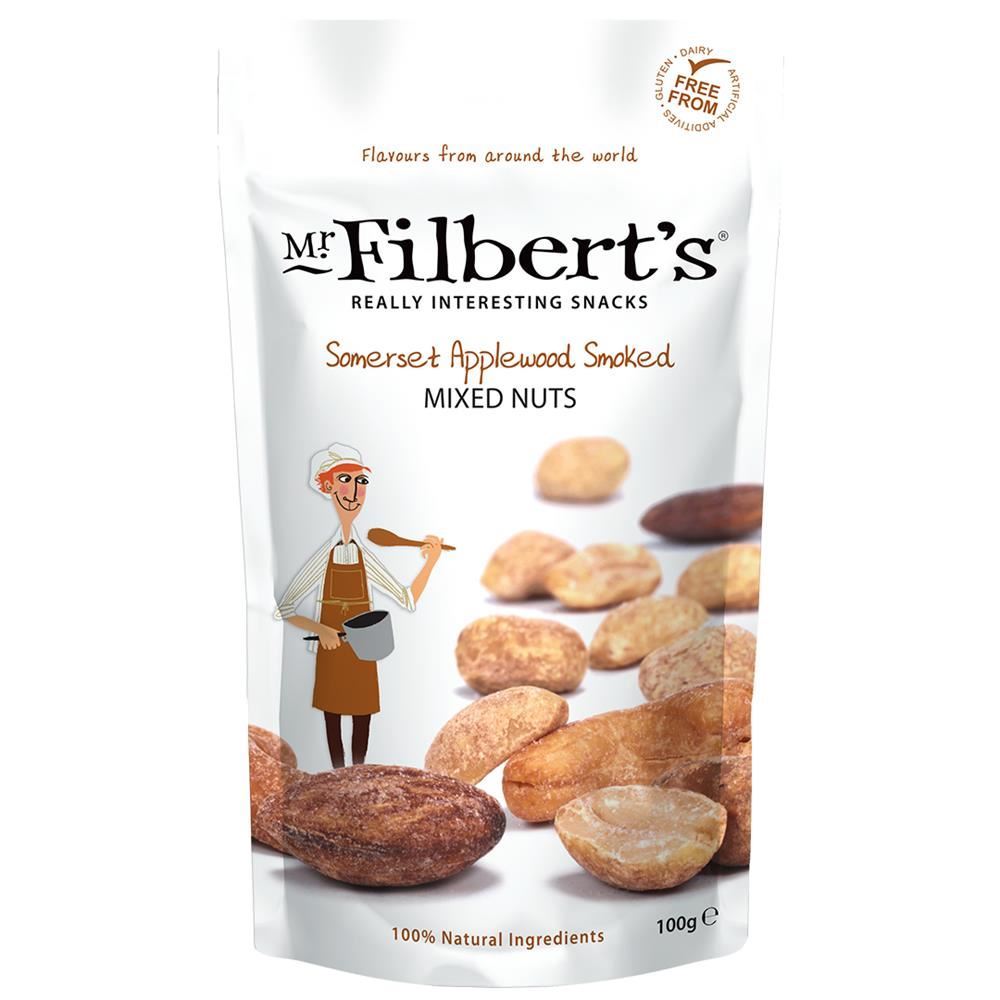 Mr Filberts Somerset Applewood Smoked Mixed Nuts 100g - 12 Pack