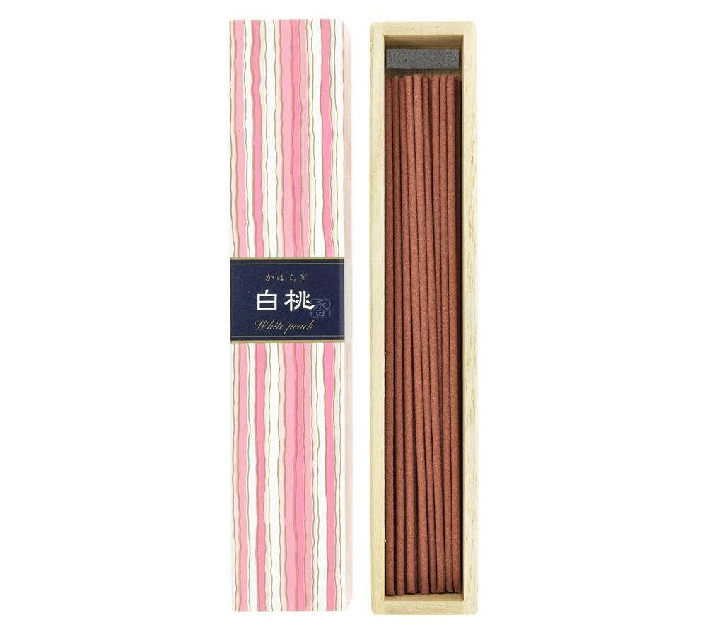 Nippon Kodo Kayuragi Incense - White Peach 40 Sticks - 6 Pack