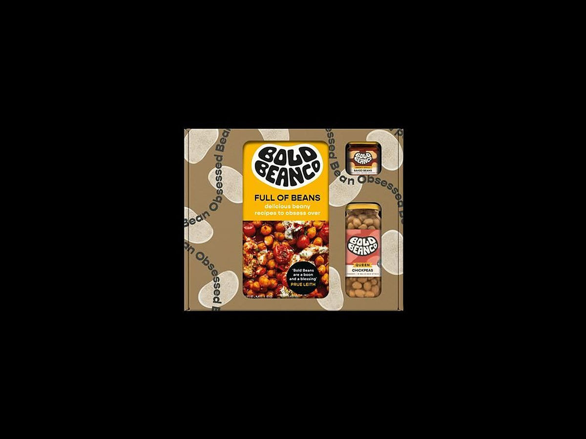 Bold Bean Co Gift Bundle-Cookbook Baked Beans and Queen Chickpeas Jars 23kg
