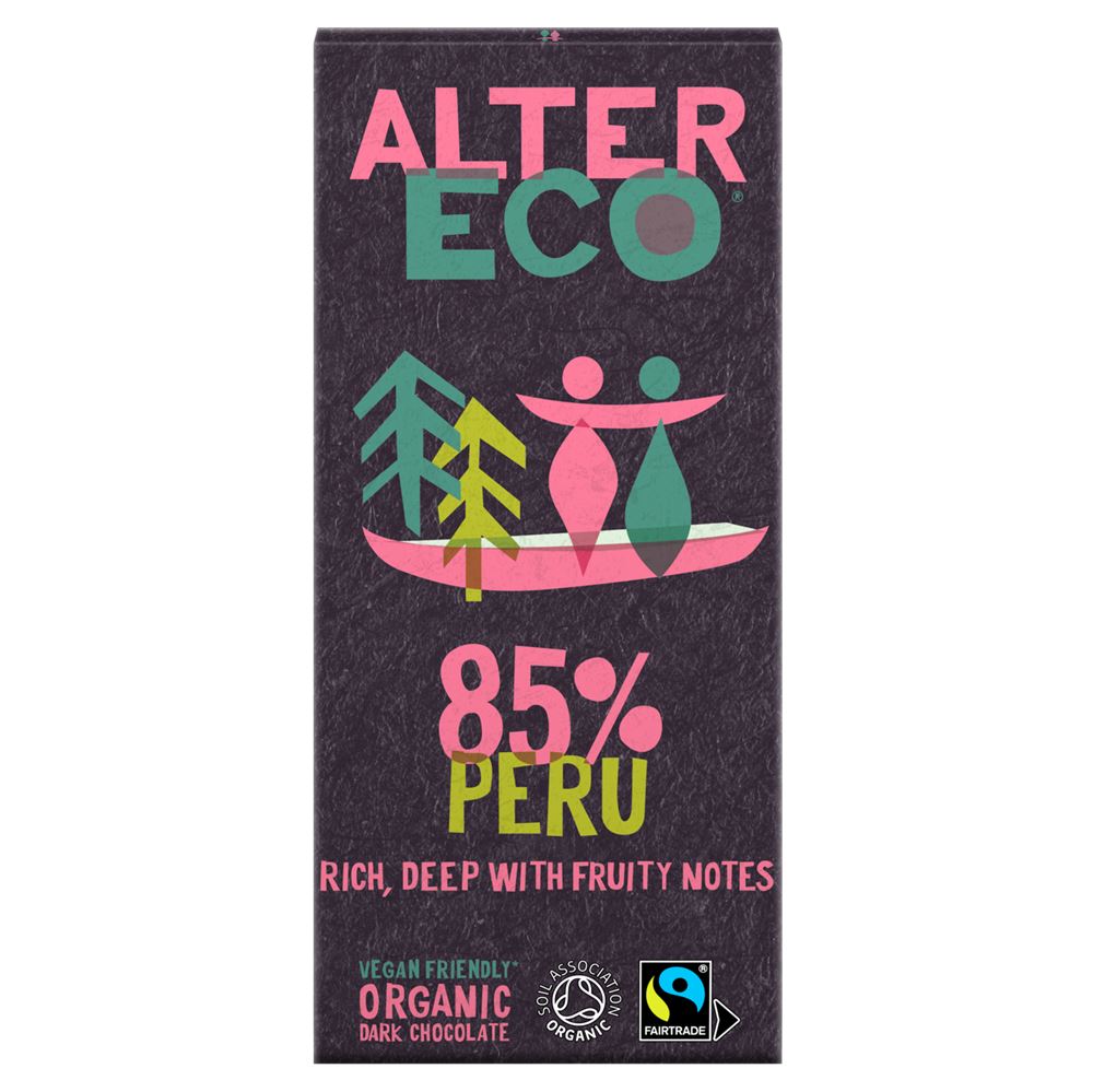 AlterEco Dark Chocolate 85% Peru 100g