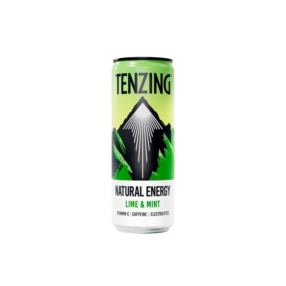 Tenzing Lime & Mint Natural Energy Drink 250ml - 12 Pack
