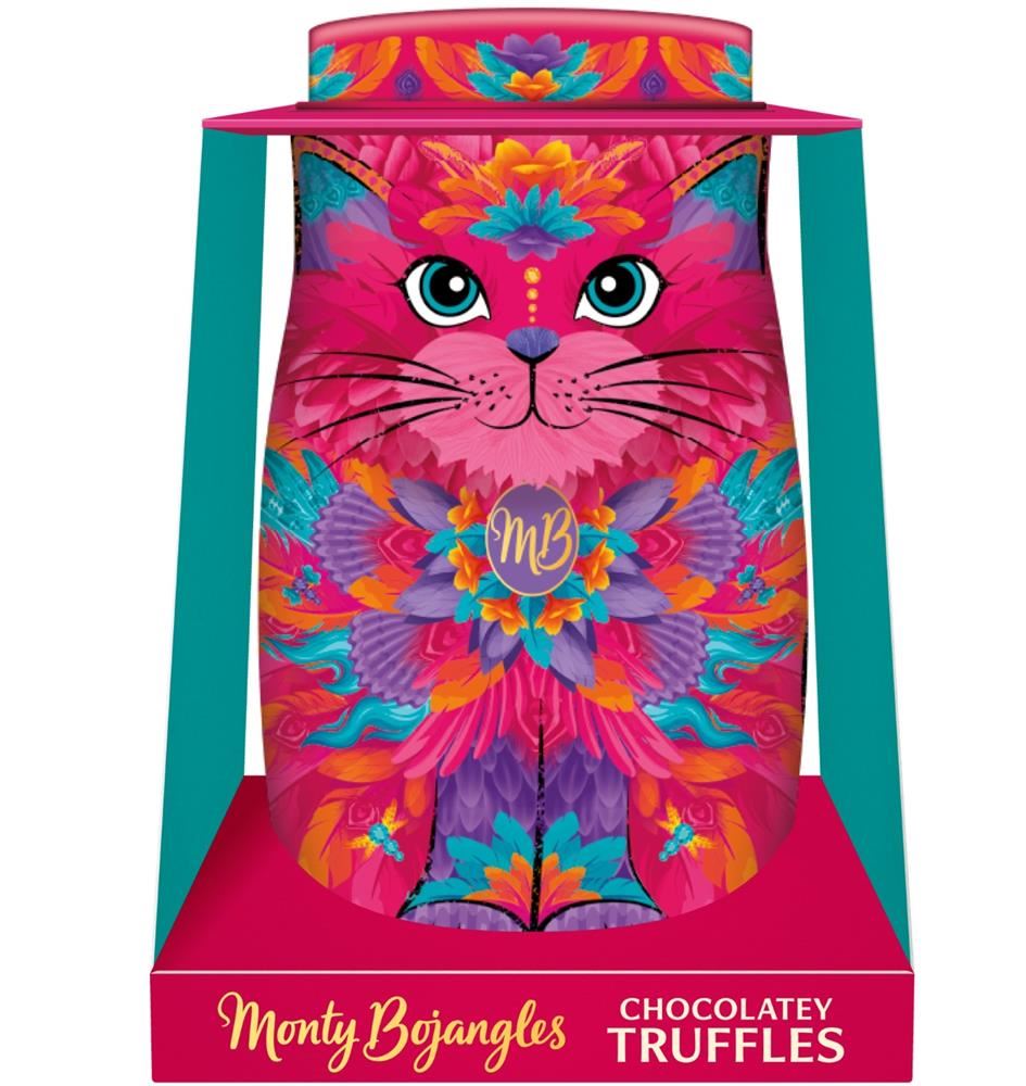 Monty Bojangles Sunset Samba Cat Tin Gift with Choccy Dusted Truffles 135g