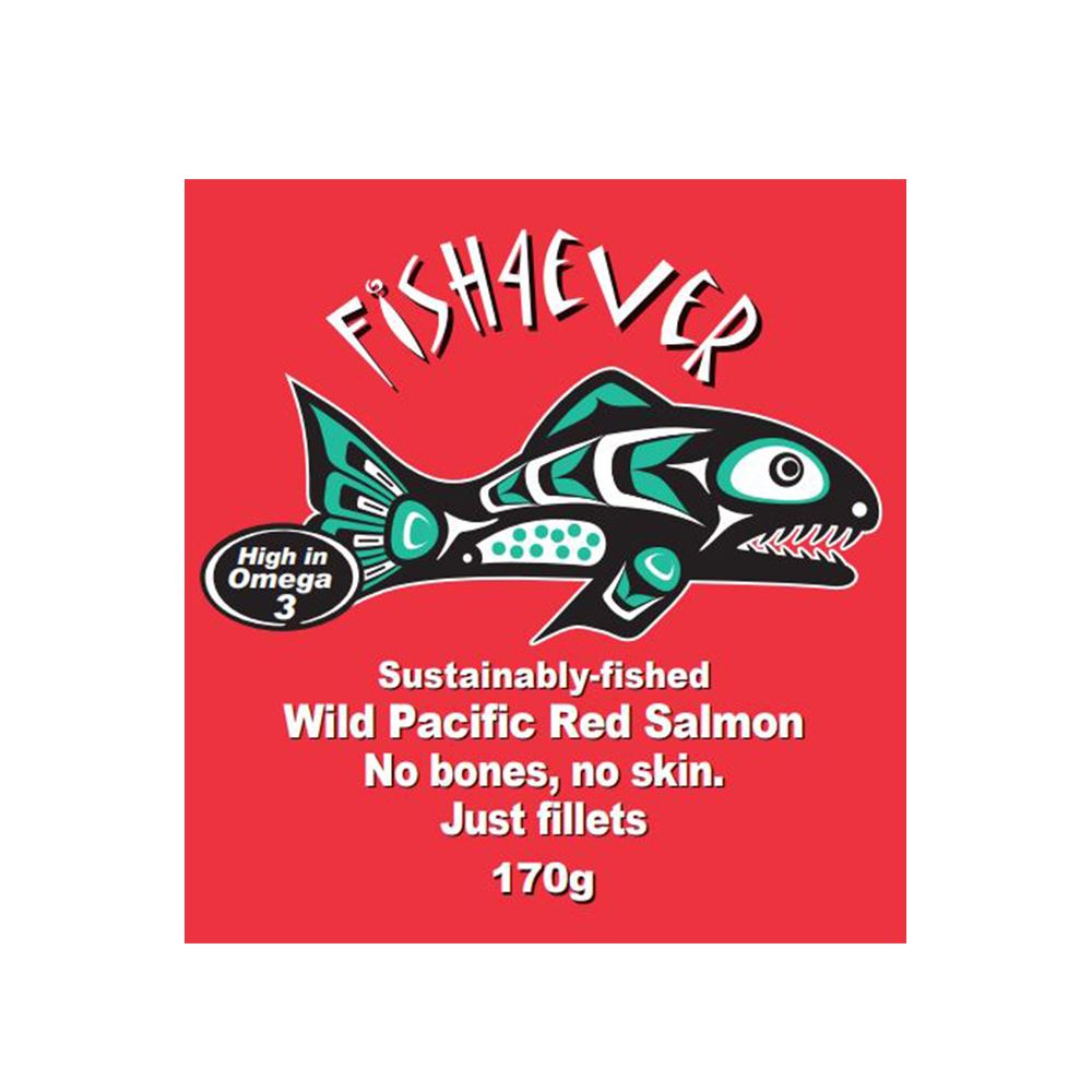 Fish4Ever Wild Pacific Red Salmon Filleted 170g