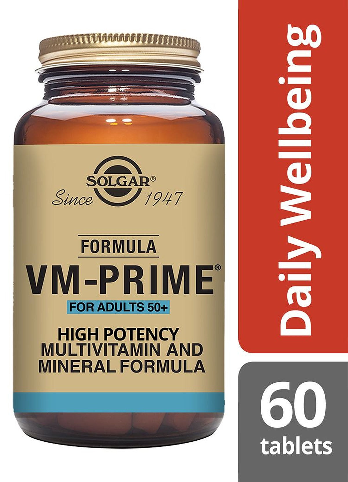 Solgar Formula VM-Prime for Adults 50 Plus - 60 Tablets - image 2