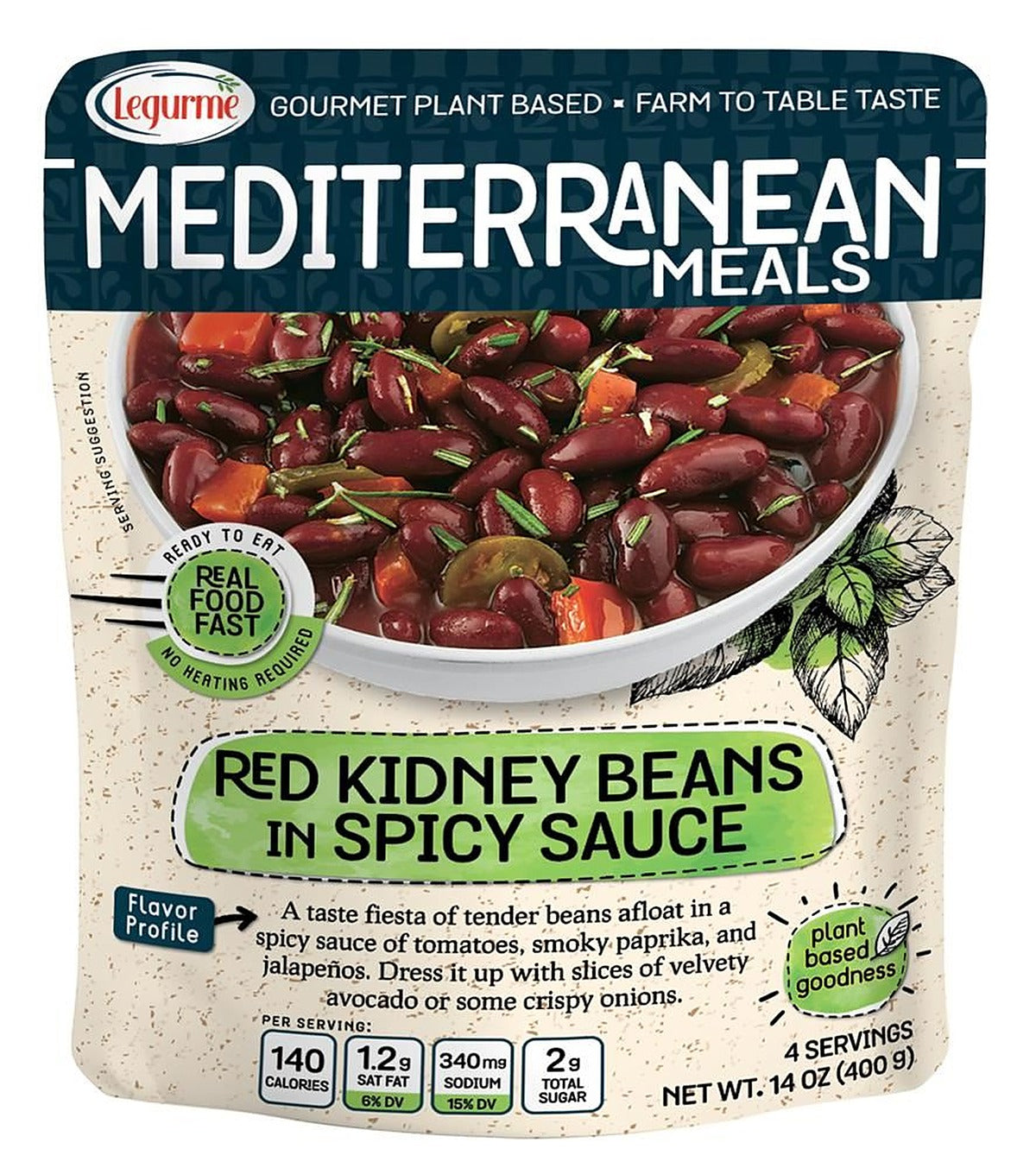 Legurme Red Kidney Beans in Mexican Sauce 400g - 12 Pack