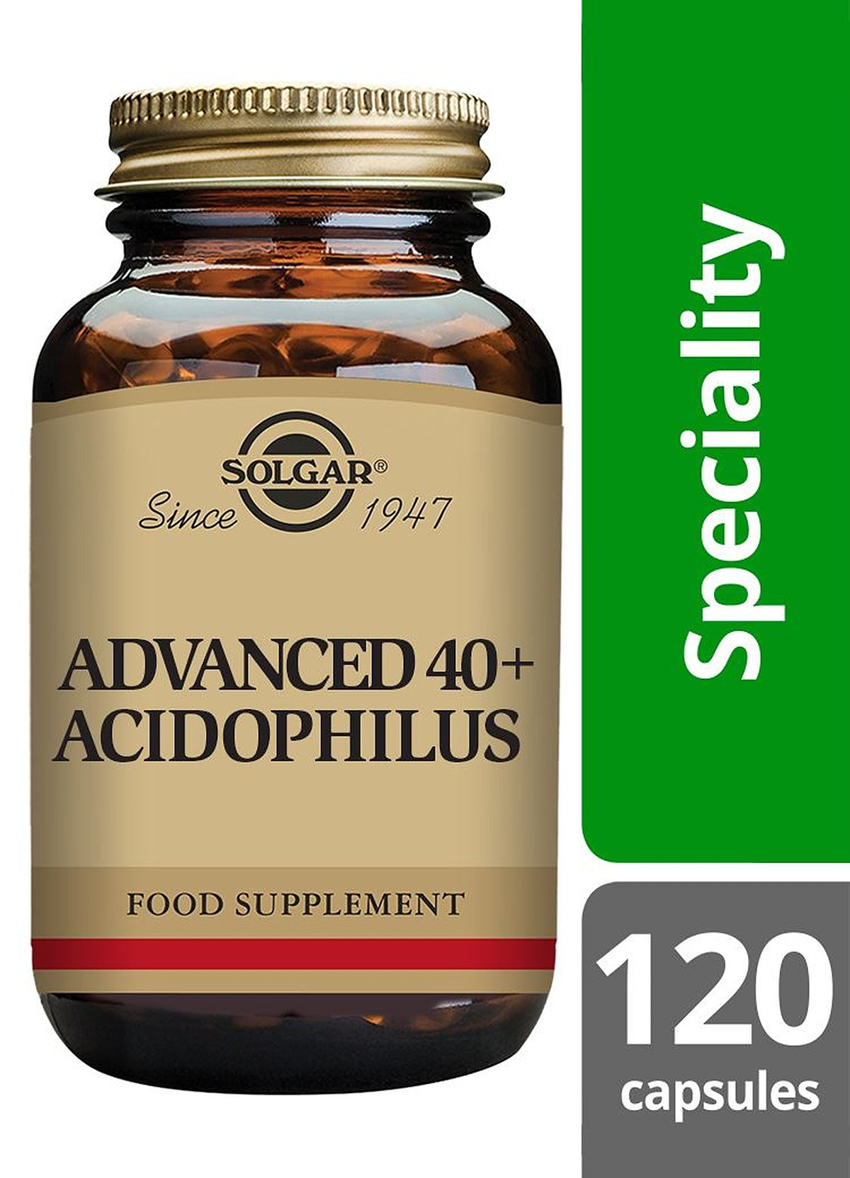 Solgar Advanced 40+ Acidophilus - 120 Vegicaps - image 2