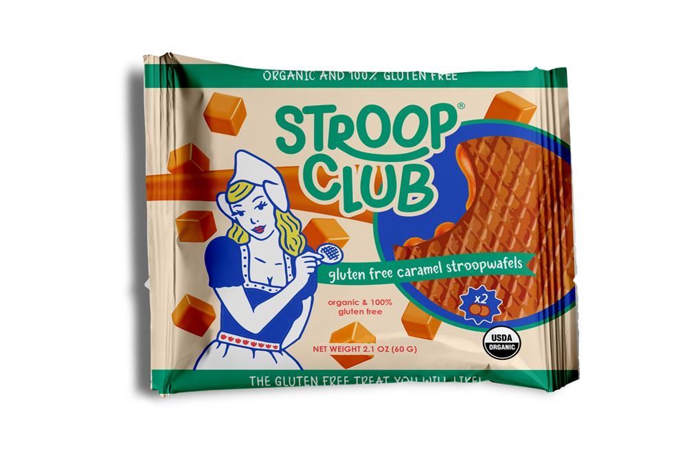 Stroop Club Traditional Caramel Gluten Free Stroopwafel 2-pack 60g - 12 Pack