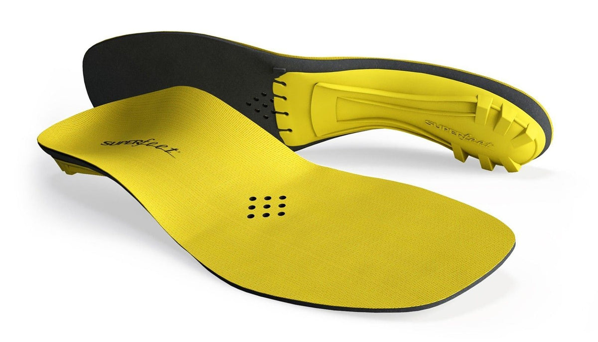 Superfeet Premium Insole Yellow Performance Support Skates Cycling Track Shoes
